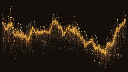 Poster - Golden Data Visualization with Fluctuating Trends