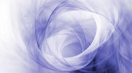 Poster - Swirling Blue and White Abstract Composition