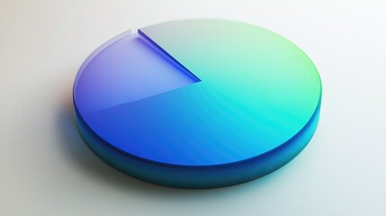 Poster - Modern Gradient Pie Chart Design Element