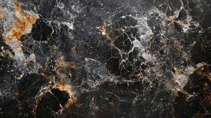 Wall Mural - Black marble background with a textured surface creates an elegant and luxurious feel, perfect for your creative projects. This black marble image offers ample copy space for your needs.