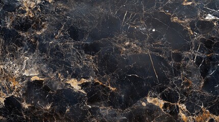 Wall Mural - Black marble background with a textured surface creates an elegant and luxurious feel, perfect for your creative projects. This black marble image offers ample copy space for your needs.