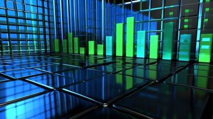 Aufkleber - Modern Graphical Data Visualization Background