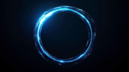 Poster - A glowing circular shape with a mystical aura, set against a dark background.