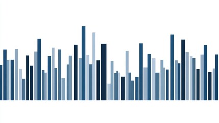 Poster - Abstract Blue and Gray Vertical Bar Pattern Design