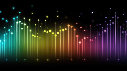 Poster - Vibrant Sound Waves in Colorful Spectrum
