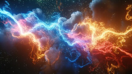 Poster - Vibrant Electric Energy in Cosmic Space