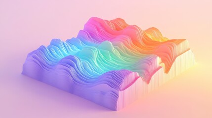 Poster - Colorful Wave Patterns in Abstract Design