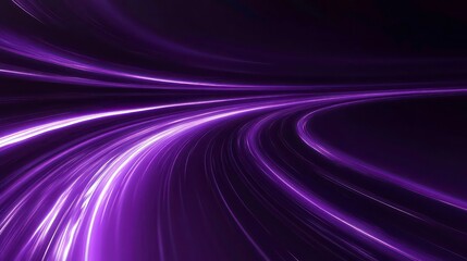 Aufkleber - Purple glowing background with speed lines and curves, abstract purple business background