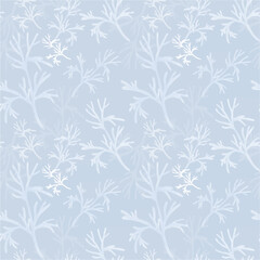 Wall Mural - seamless floral pattern with leaves