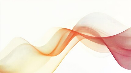 Aufkleber - Abstract flowing waves in soft tones create a serene and calming visual effect.
