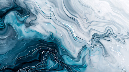 Poster - A marble tabletop in a bright office interior, ideal for product display or presentations.