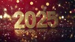 © Evon J - Celebrating New Year 2025 with Sparkling Golden Numbers