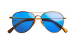 © narumon - Blue sunglasses isolated on transparent background.