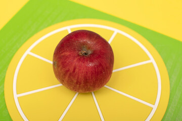 Red ripe apple