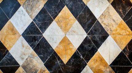 Poster - Diamond patterns are timeless and versatile, often used in textiles, flooring, and graphic design.