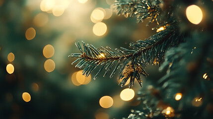 Wall Mural - Festive bokeh glow