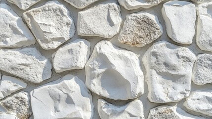 Canvas Print - Abstract white stone cement wall texture creates a unique background. This white stone texture offers an artistic element with ample copy space for creative designs.