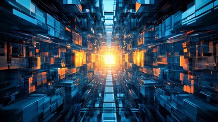 Poster - Abstract advanced technology tunnel