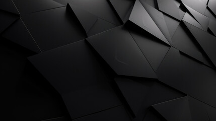Poster - A minimalistic black background with a clean, dark, futuristic look.