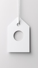 Poster - A simple graphic showing a price tag and value symbol side-by-side on a clean, white background, representing cost-benefit analysis in decision-making. The composition includes abundant copy space