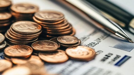 Poster - Financial planning tools and documents, showcasing corporate budgeting for investment strategies.