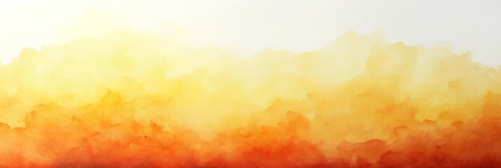 Abstract Watercolor Background - Yellow and Orange Gradient Texture
