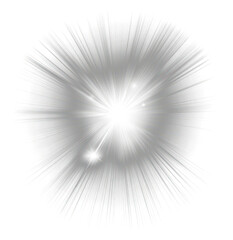 Wall Mural - png an isolated white blink sun ray light effect flare lighting bright.