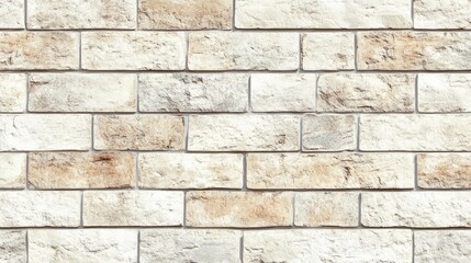 Poster - Light toned brick texture featuring a delicate background pattern