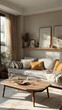 © MAN - Cozy Minimalist Living Room Photo with Sunlight