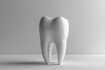 Realistic Model of a White Molar Tooth for Educational and Dental Demonstration Purposes