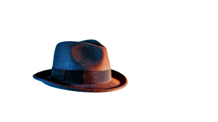 Brown man's hat, transparent background PNG