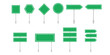 © SparkJ Design - Green road signs set. Flat design. Modern graphic elements collection.