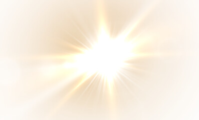 Wall Mural - png light effect. spotlight spark. stadium lighting. sunlight, spot lighting with insert bams of ice