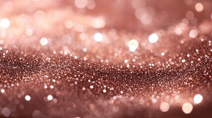 Poster - Rose gold shimmering small light particles