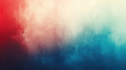 Poster - Rough gradient background in red blue and white colors featuring softly blurred edges