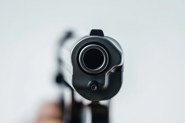 Poster - A person holds a gun in their hand