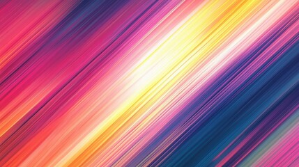 Poster - Diagonal lines featuring gradient motion an abstract conceptual artwork