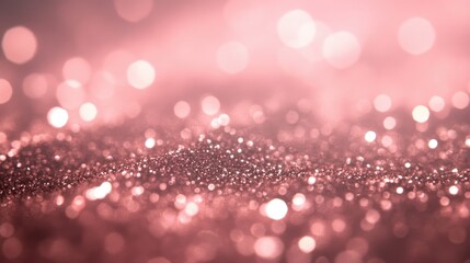 Poster - Rose gold shimmering small light particles