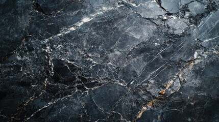 Poster - Abstract texture of gray and dark anthracite marble and granite featuring a natural stone background suitable for a panoramic visual presentation