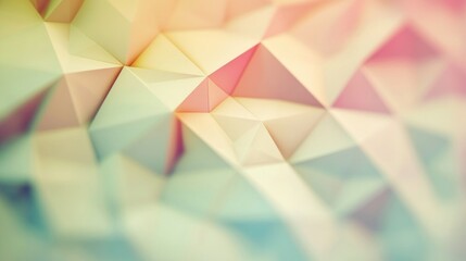 Poster - Soft abstract background featuring a triangular pattern in gentle tones