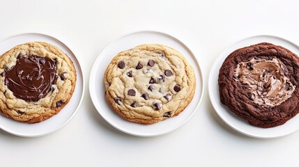 Poster - Decadent Chocolate Chip Cookie Cream Ice Cream Dessert Experience Generative AI