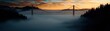 © BOJOShop - Bridge Silhouette in Misty Sunrise with Copy Space