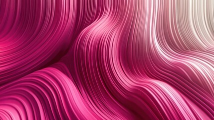 Poster - Vibrant pink background with diagonal lines forming abstract waves, leaving the center space open for text, perfect for a modern presentation
