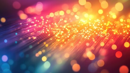 Poster - Fiber optic cables for high speed connections in telecommunications