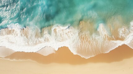 Canvas Print - turquoise water top view