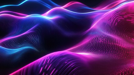 Fototapete - Futuristic technology background featuring abstract light line design