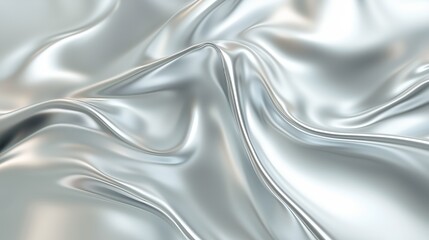 Poster - This silver metal texture wallpaper features a sleek gradient, perfect for modern digital patterns.