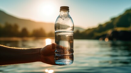 Poster - fresh bottles of water