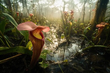 Swamp Plant with Flower