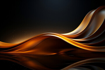 New Year Abstract shiny color gold wave design element. 